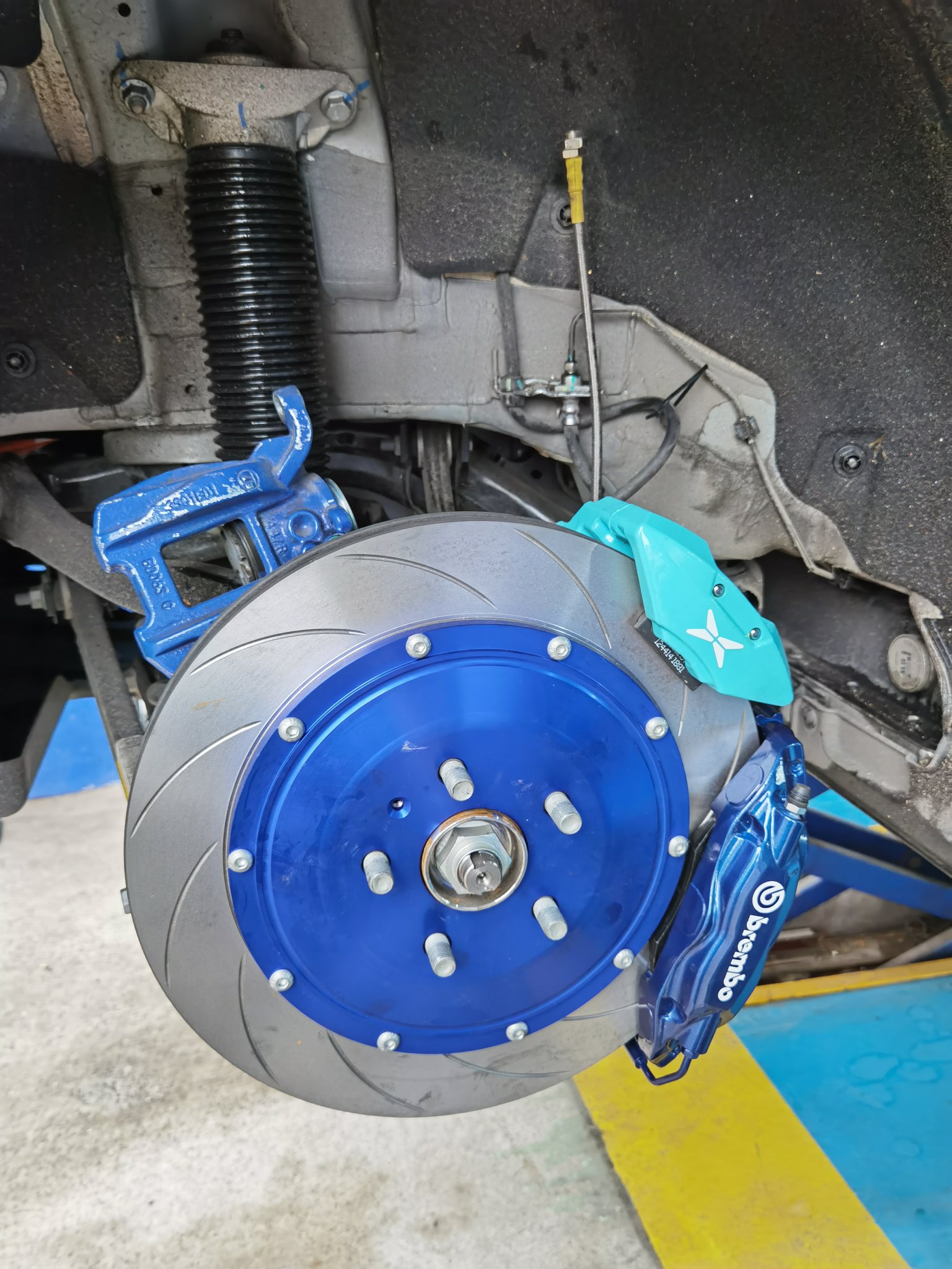 后轮双卡钳改造