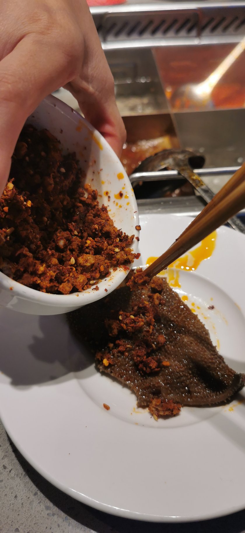 海底捞的调料牛肉粒