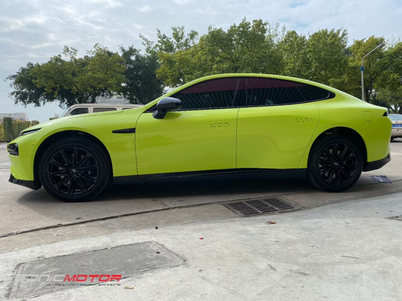 小鹏p7嫩芽绿改色施